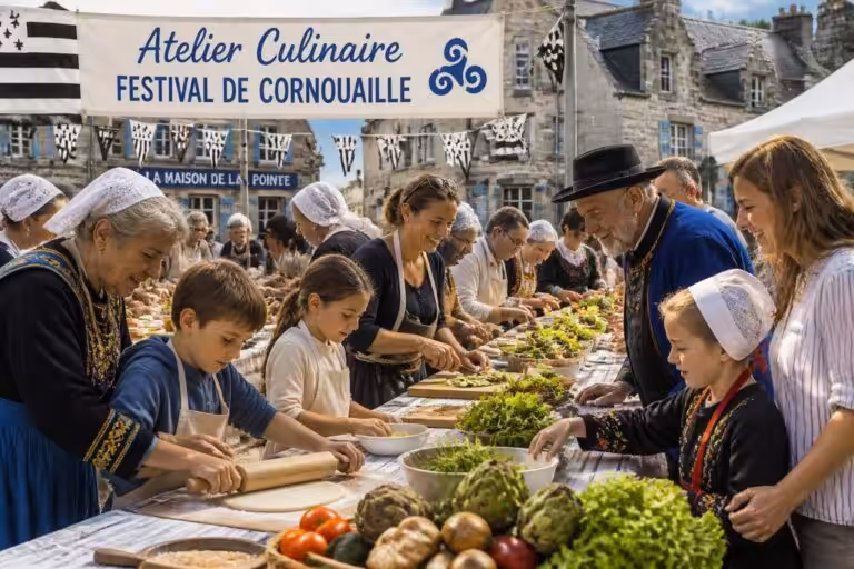 participez au festival de cornouaille avec des ateliers culinaires ludiques et conviviaux, adaptés à toutes les générations pour partager un moment de plaisir et de découverte gustative.