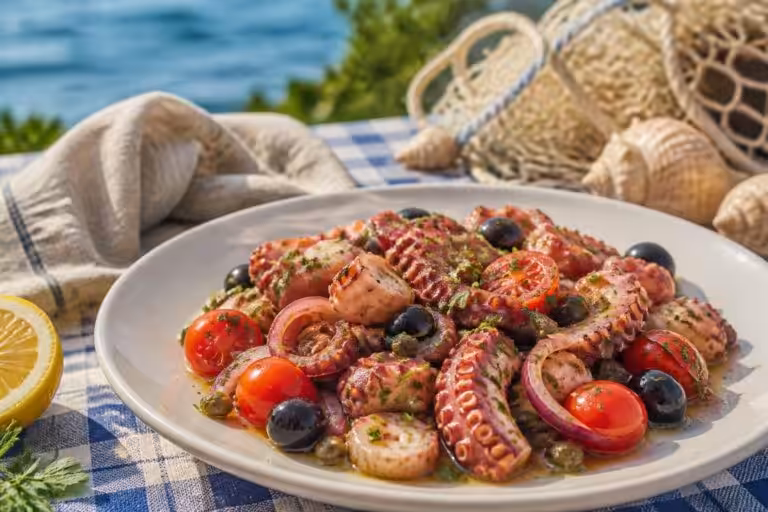 découvrez notre recette de salade de poulpe à la provençale, une version marine savoureuse et fraîche pour un repas léger et parfumé aux accents méditerranéens.